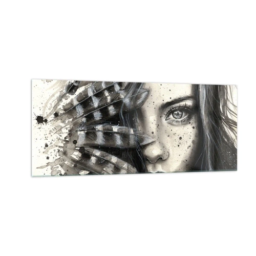 Quadro em vidro - Beleza selvagem - 100x40 cm