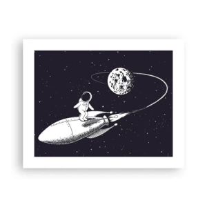 Pôster - Surfista espacial - 50x40 cm