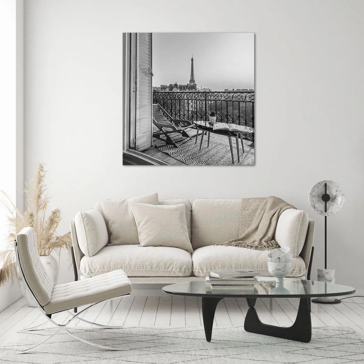 Quadro em vidro - Tarde de Paris - 30x30 cm