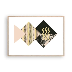 Pôster com moldura de carvalho claro - Não é tão simples assim - 100x70 cm