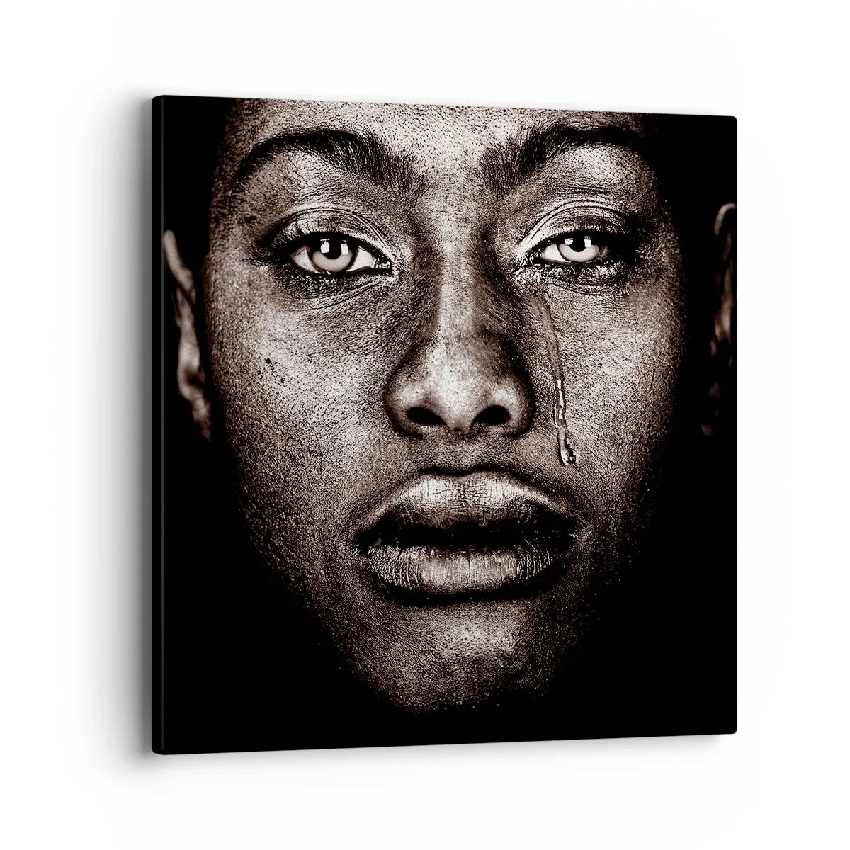 Quadro em tela - Uma lágrima - 40x40 cm