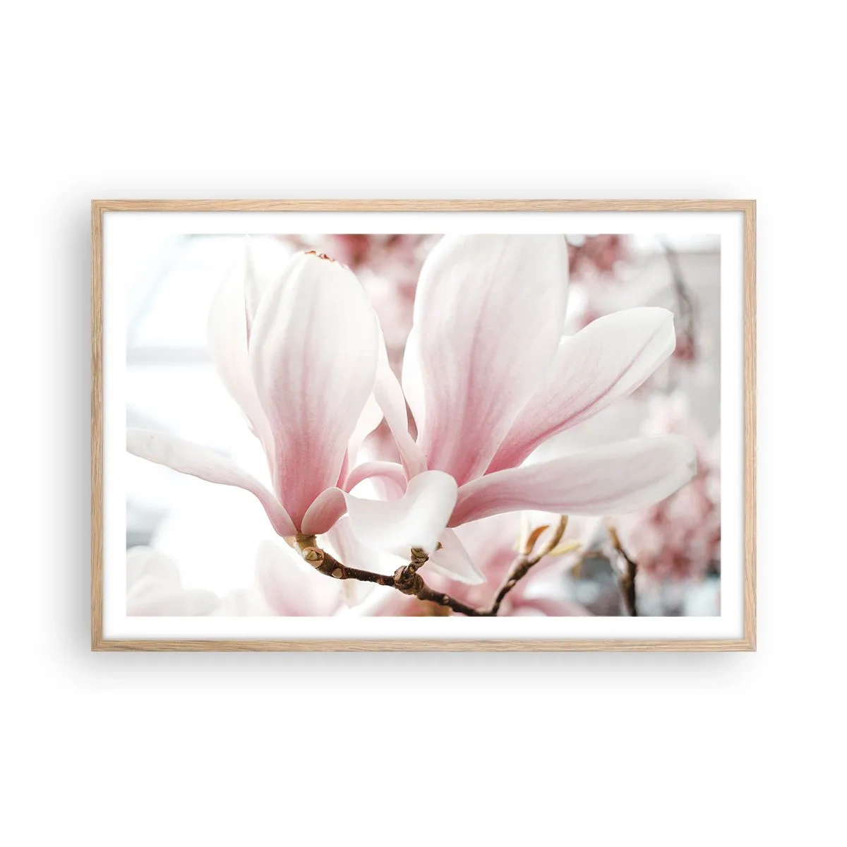 Pôster com moldura de carvalho claro - Sensibilidade infinita - 91x61 cm