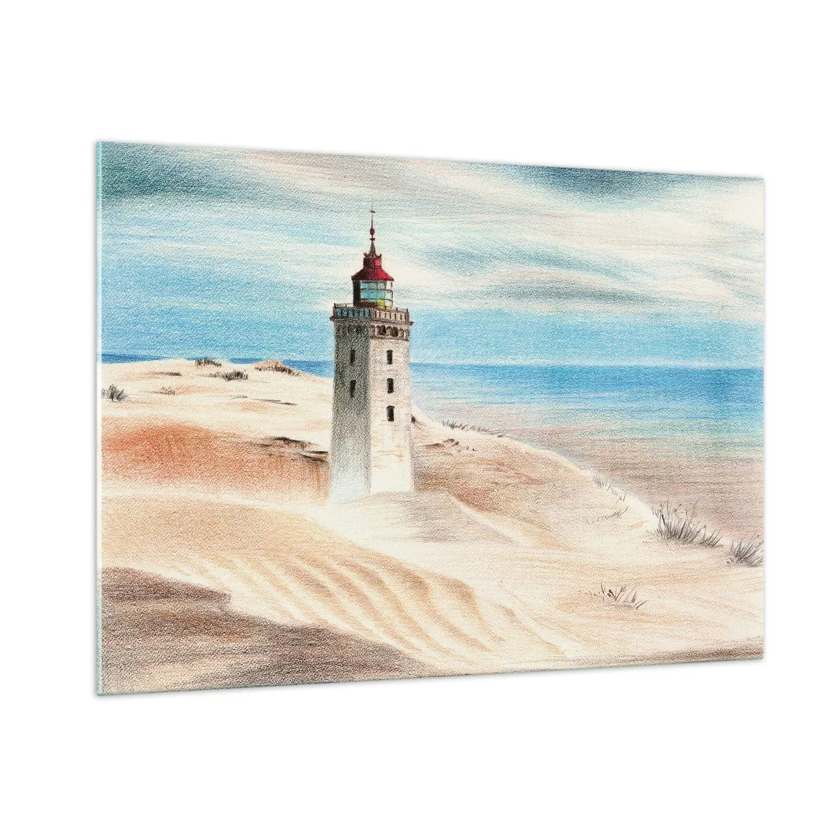Quadro em vidro - Sempre a olhar para o mar - 100x70 cm