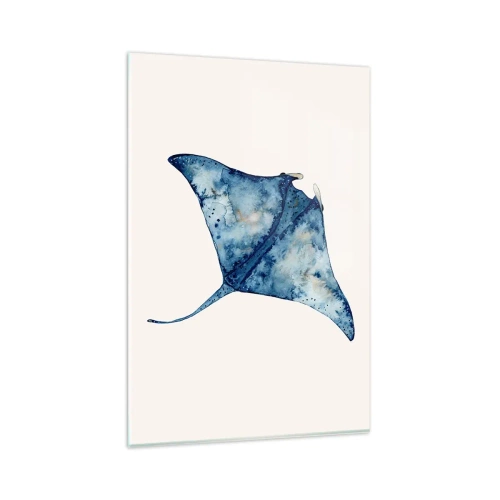 Quadro em vidro - A vida em azul - 80x120 cm