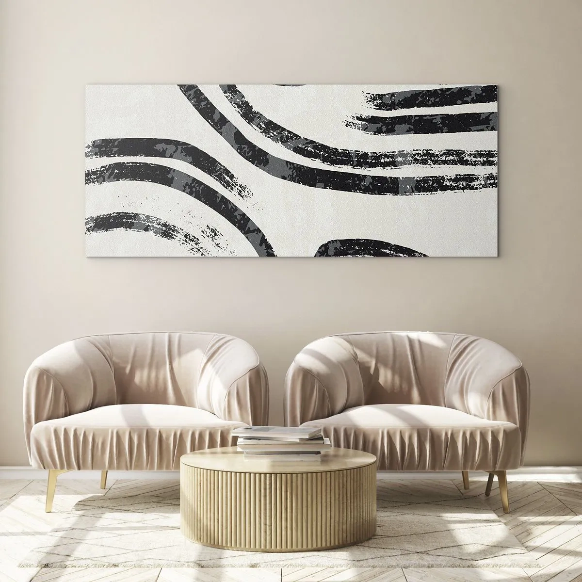 Quadro em vidro - Meio parado - 100x40 cm