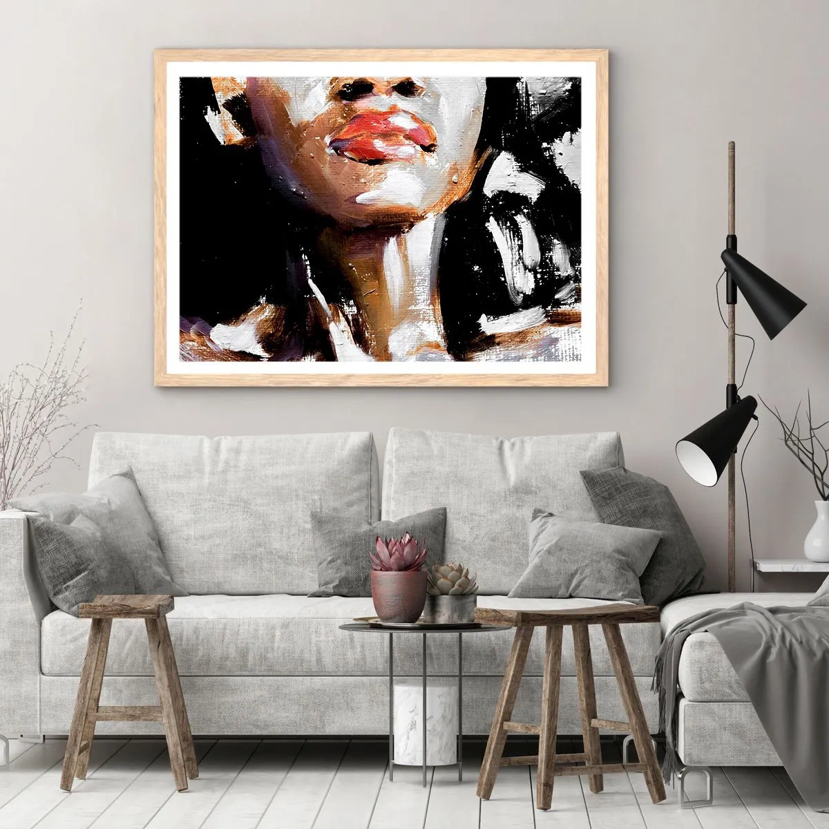 Pôster com moldura de carvalho claro - Orgulho sem preconceitos - 100x70 cm