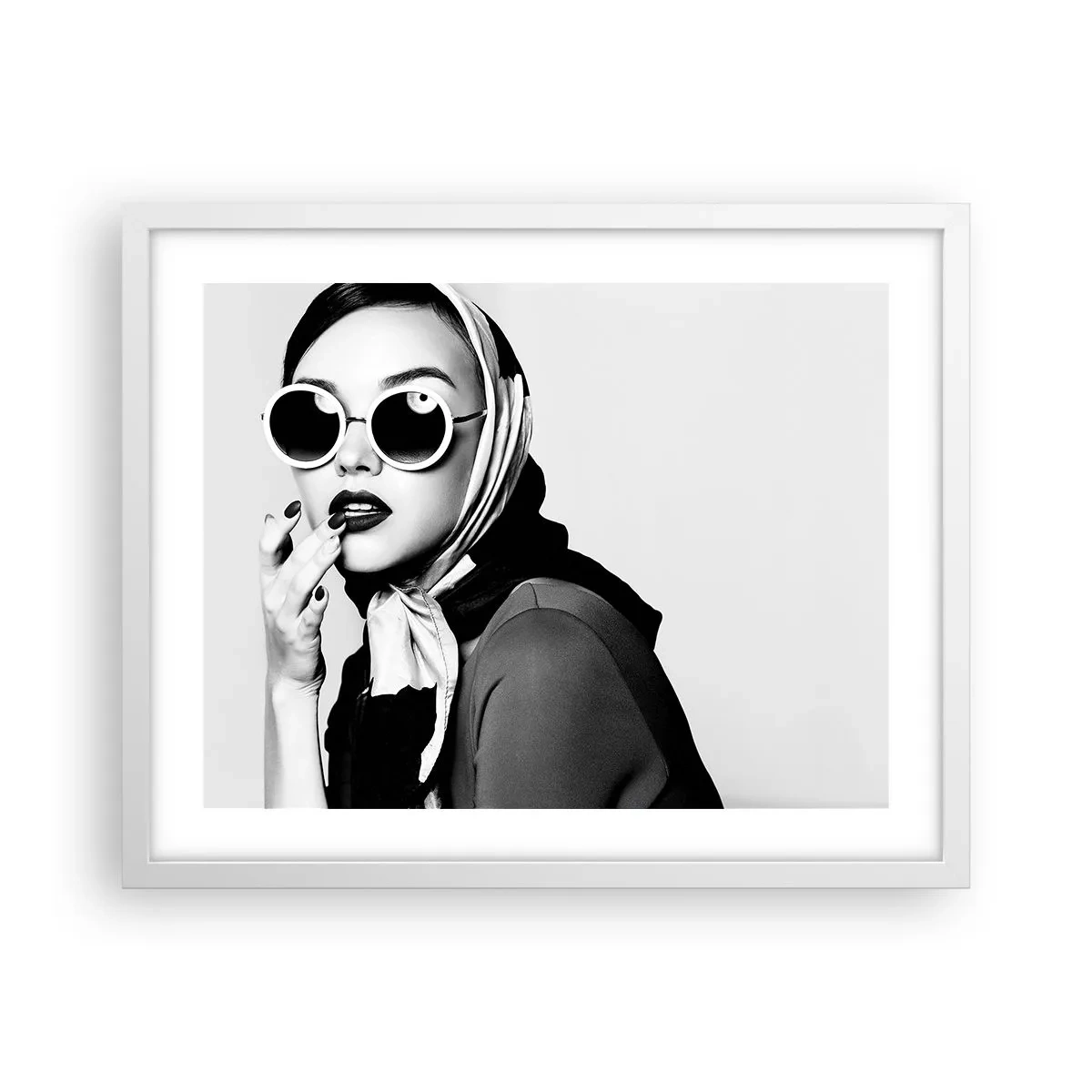 Pôster em moldura branca - Saudações dos anos 60 - 50x40 cm