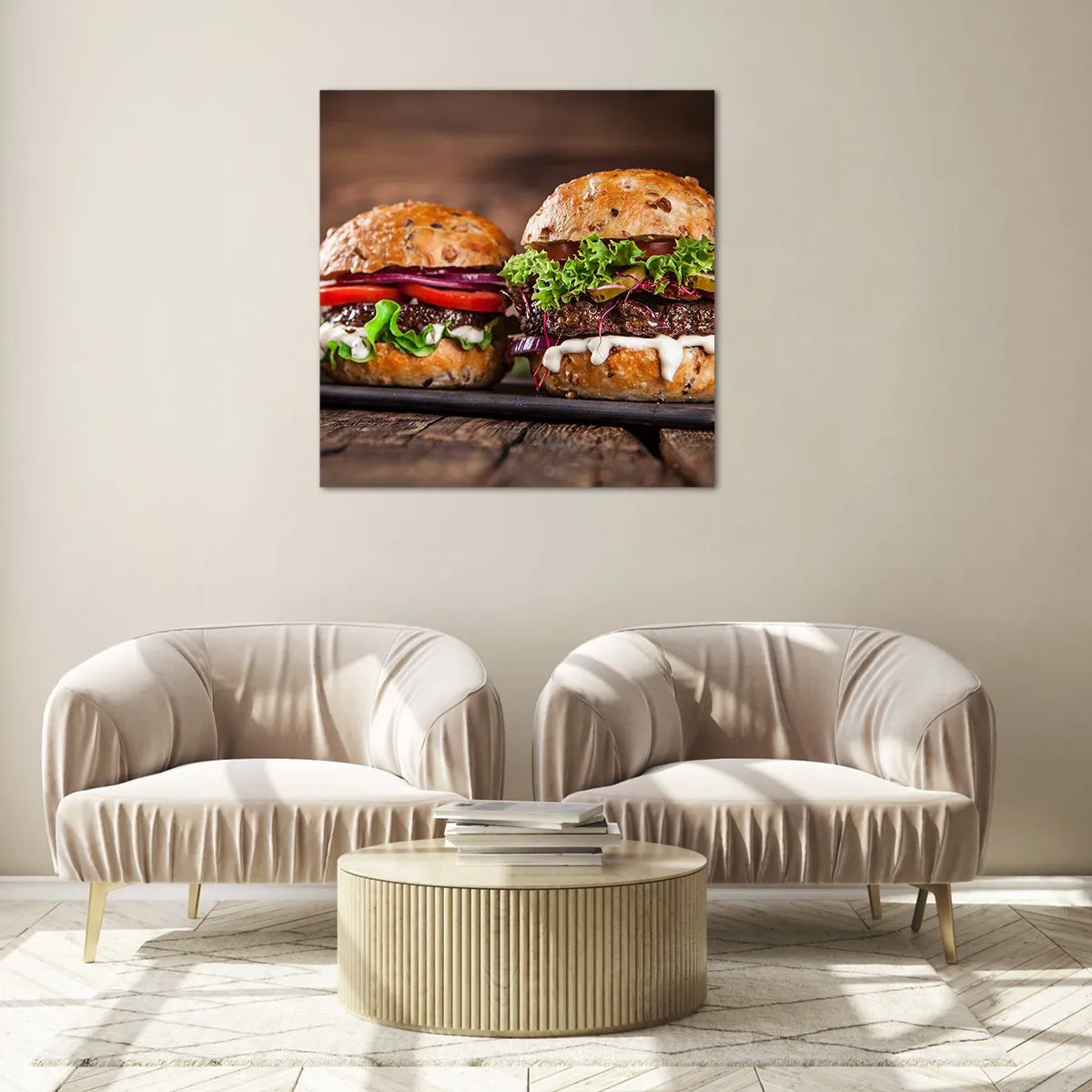 Quadro em vidro - Sonho americano - 30x30 cm