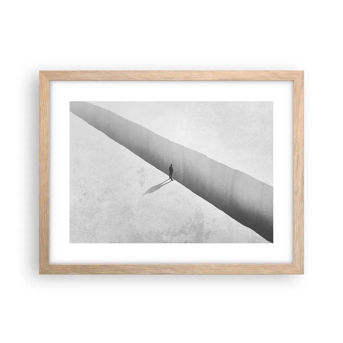 Pôster com moldura de carvalho claro - Um objetivo claro - 40x30 cm