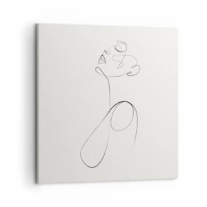 Quadro em tela - Enrolada em sonhos - 50x50 cm