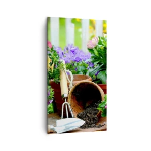 Quadro em tela - Jardim da Joana - 45x80 cm