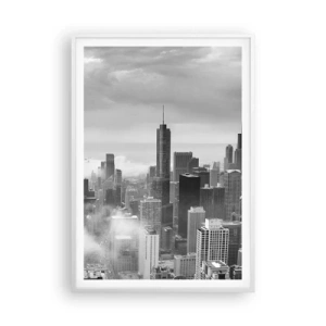 Pôster em moldura branca - Paisagem americana - 70x100 cm