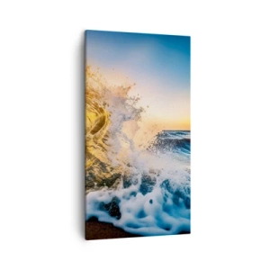 Quadro em tela - Diversão na areia - 45x80 cm