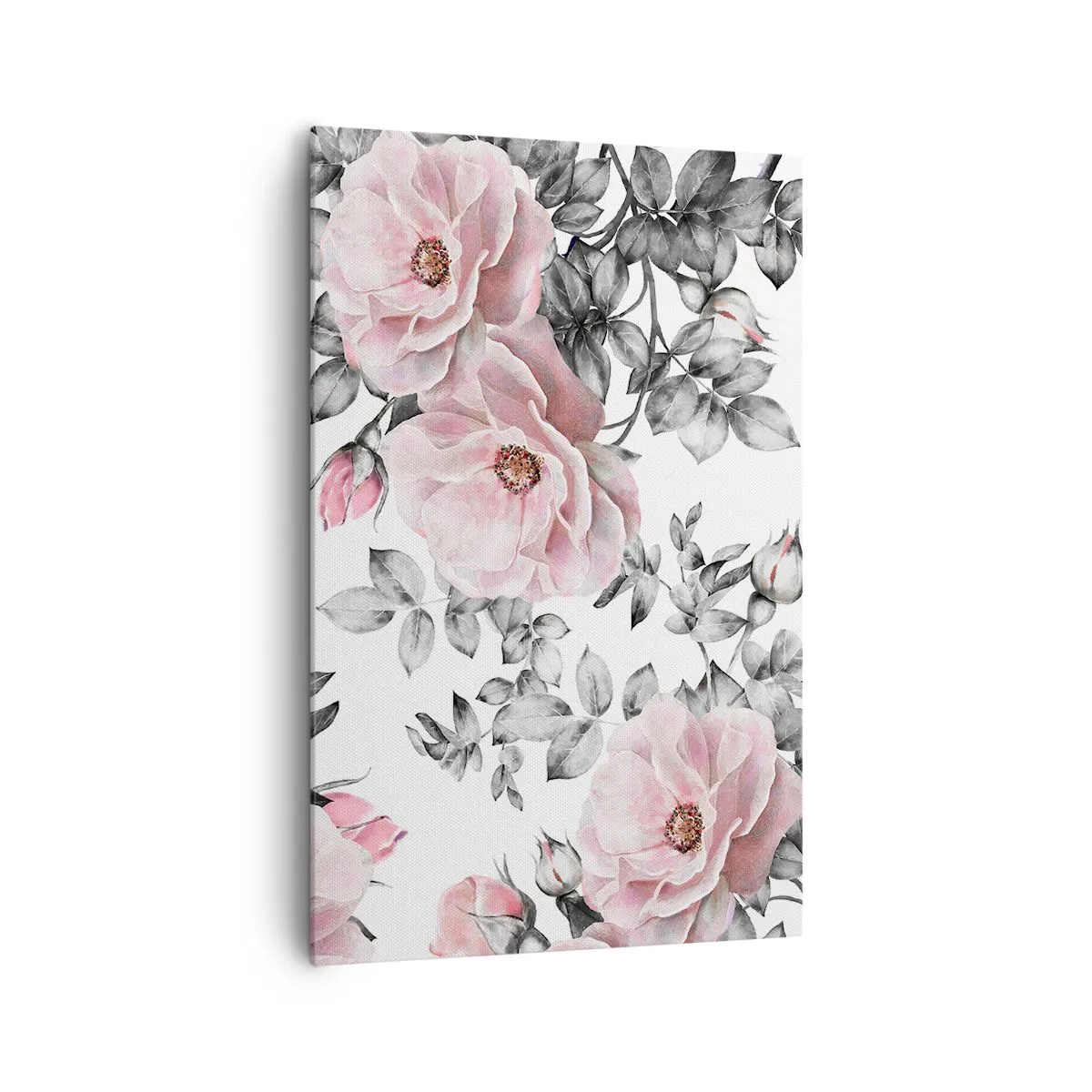 Quadro em tela - Perder-se nas rosas - 80x120 cm