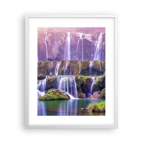 Pôster em moldura branca - Escadas para o céu - 40x50 cm