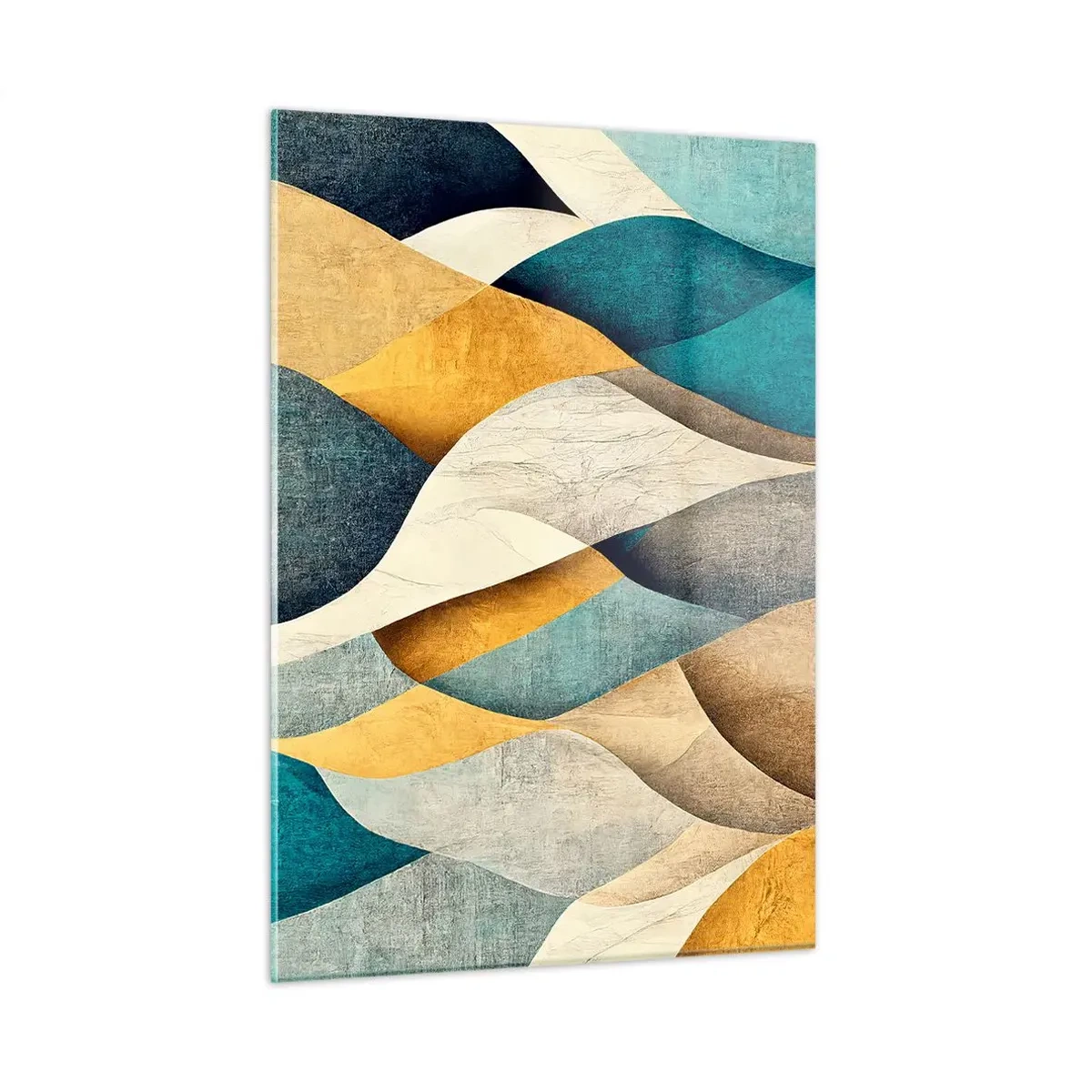 Quadro em vidro - Ritmo e onda - 50x70 cm