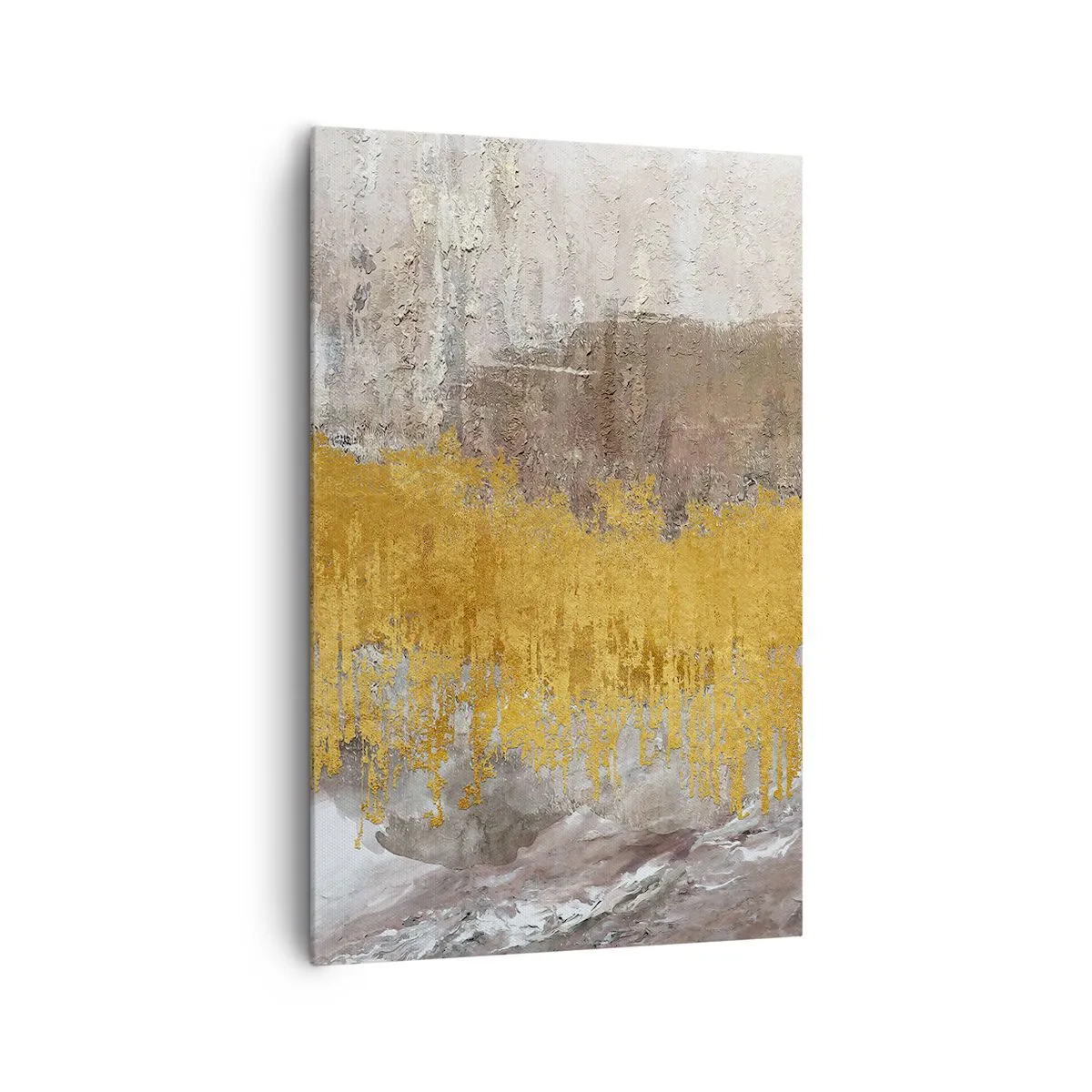 Quadro em tela - Uma explosão dourada - 80x120 cm