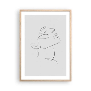 Pôster com moldura de carvalho claro - Os meandros dos sonhos - 50x70 cm