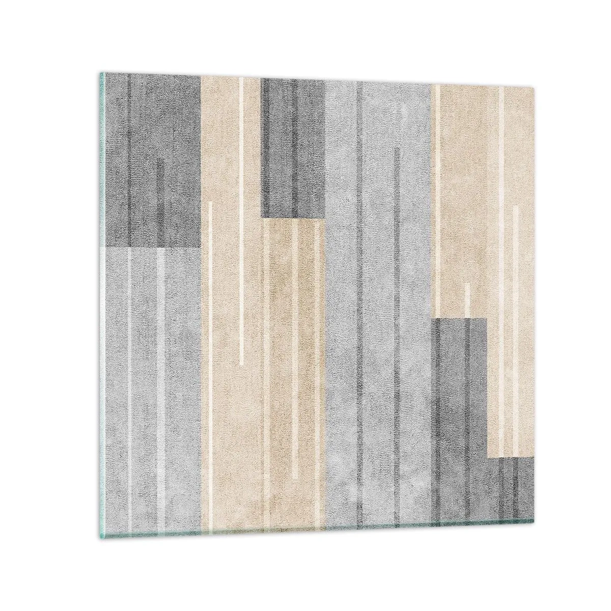 Quadro em vidro - Composição: mantenha vertical - 60x60 cm