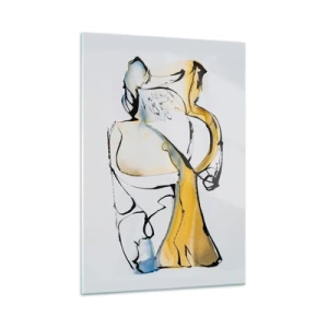 Quadro em vidro - Abstração de vidro - 50x70 cm