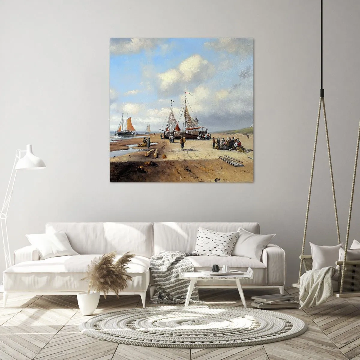 Quadro em tela - Pós-caça bem-sucedida - 30x30 cm
