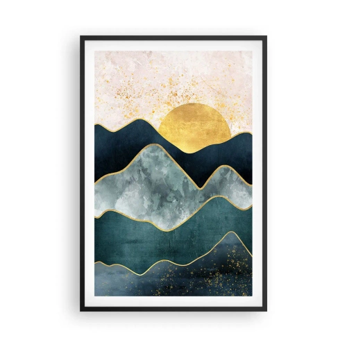 Pôster com moldura preta - Além das sete montanhas - 61x91 cm