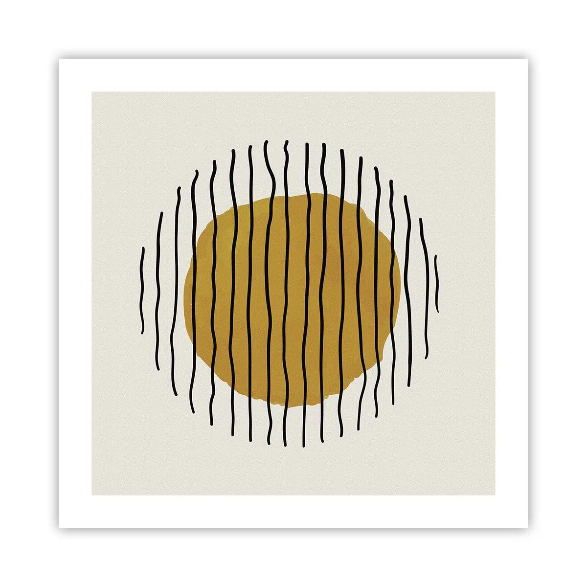 Pôster - Abstração a tremer com o calor - 50x50 cm