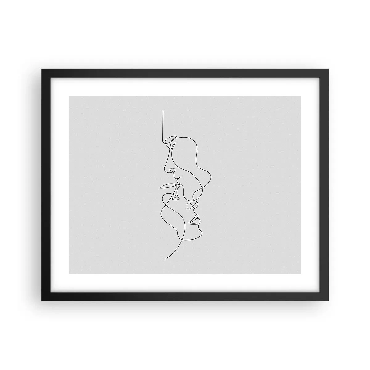 Pôster com moldura preta - O calor dos desejos amargos - 50x40 cm