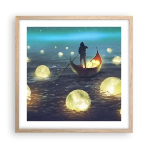 Pôster com moldura de carvalho claro - Coisas com as quais os filósofos nunca sonharam - 50x50 cm