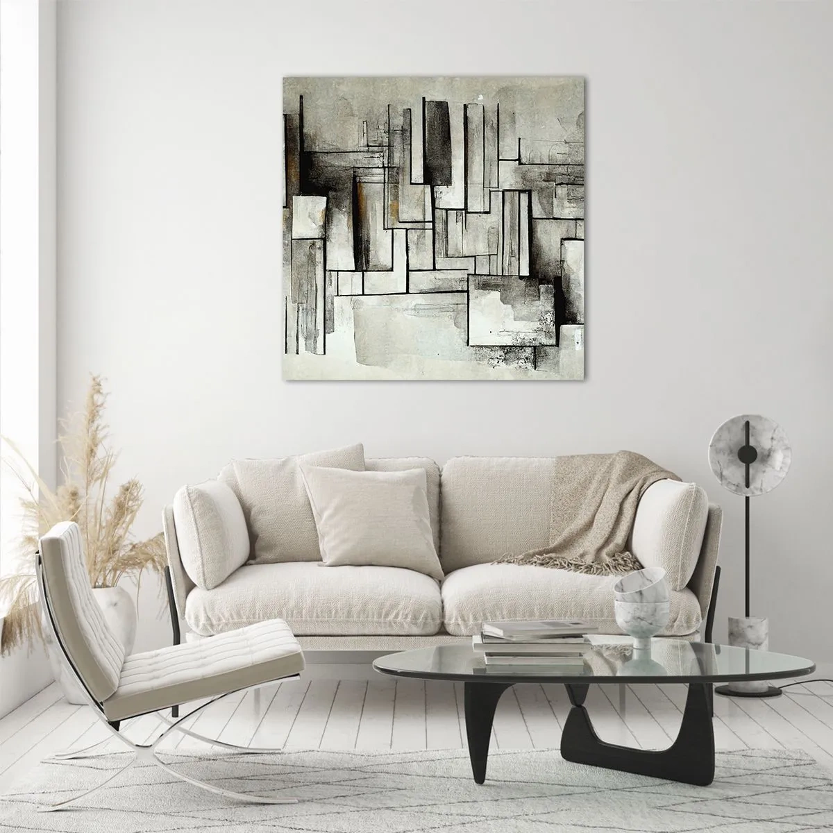 Quadro em vidro - O poder da simplicidade - 70x70 cm
