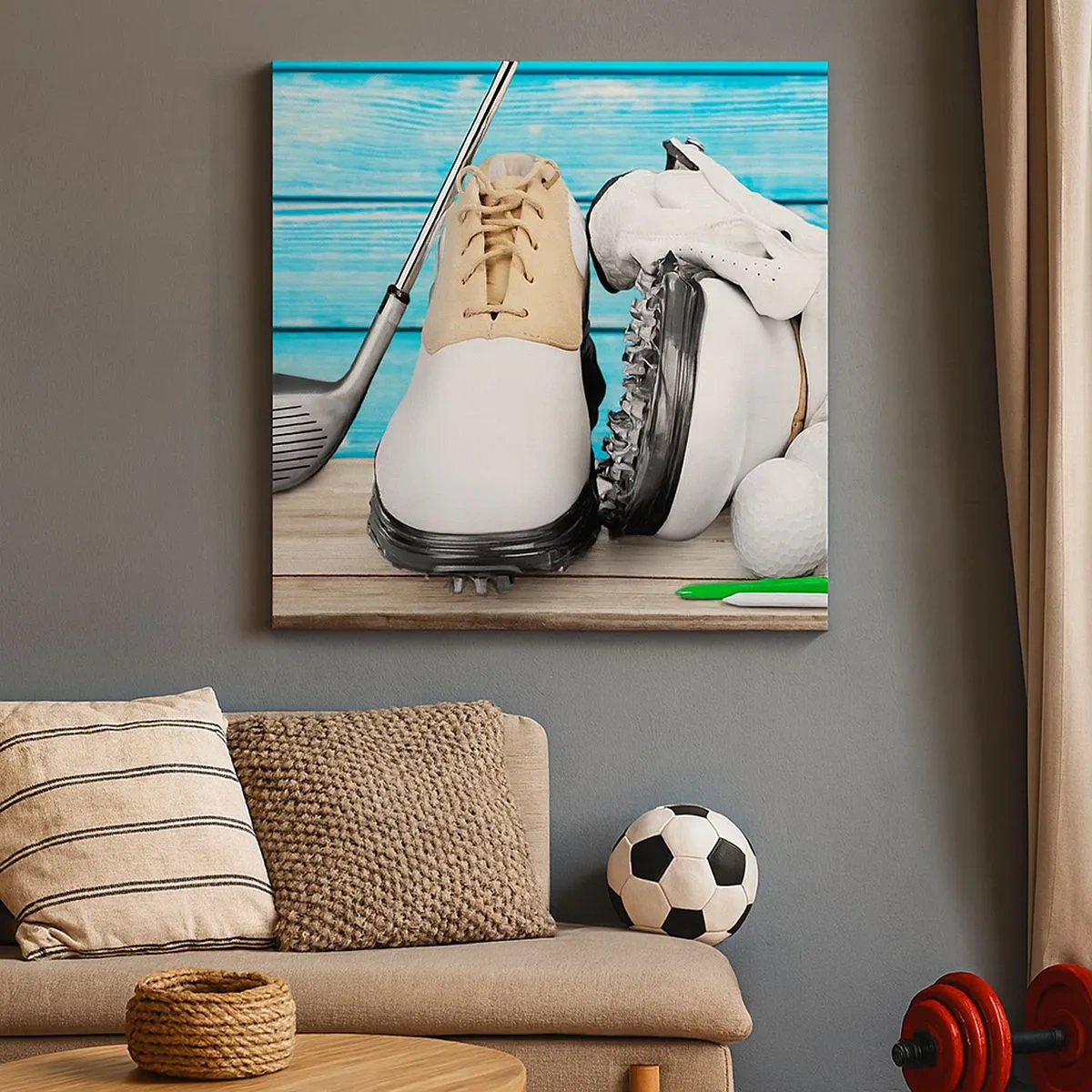 Quadro em tela - Está tudo pronto - 30x30 cm