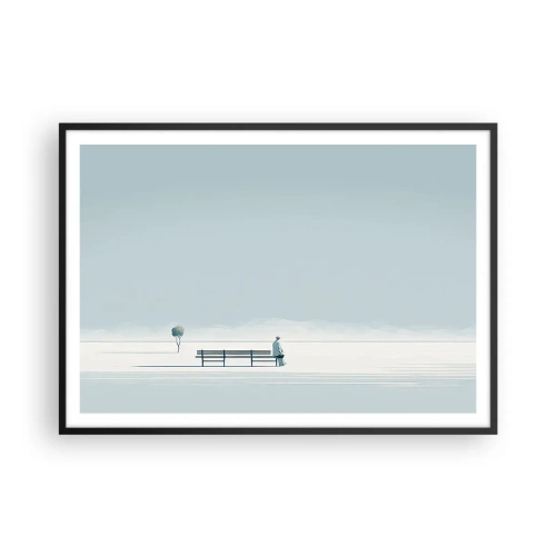 Pôster com moldura preta - Sim, estou esperando. - 100x70 cm