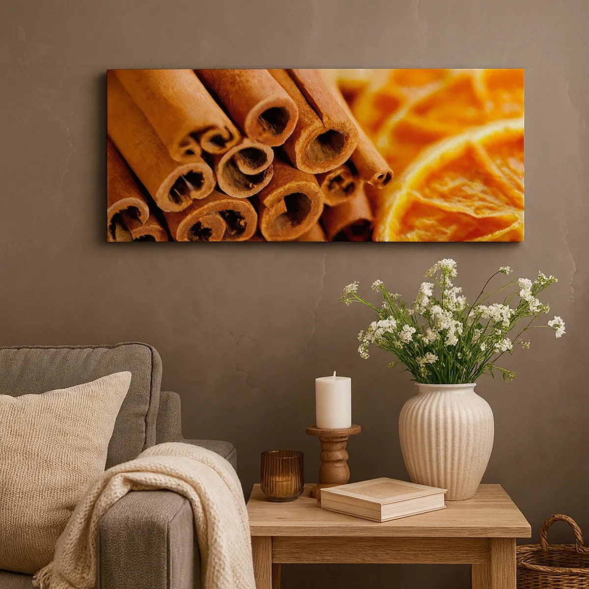 Quadro em tela - Sente o cheiro? - 30x30 cm