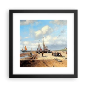 Pôster com moldura preta - Pós-caça bem-sucedida - 30x30 cm