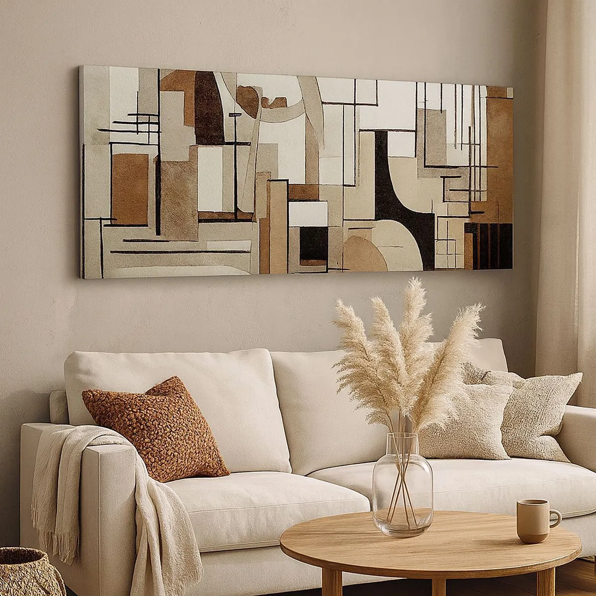 Quadro em tela - Paisagem urbana 2.0 - 100x40 cm