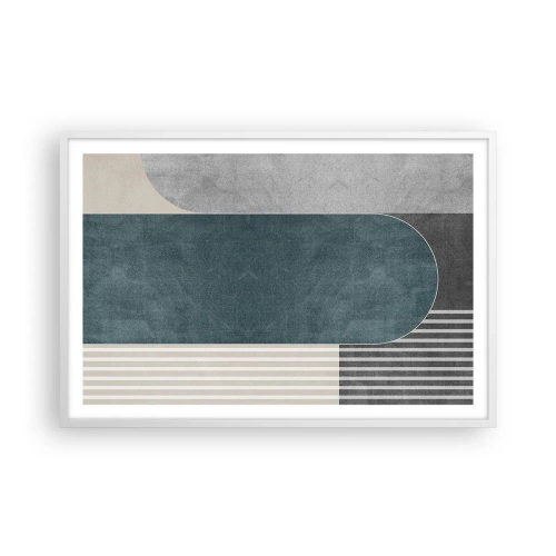 Pôster em moldura branca - Composição ao nível - 91x61 cm