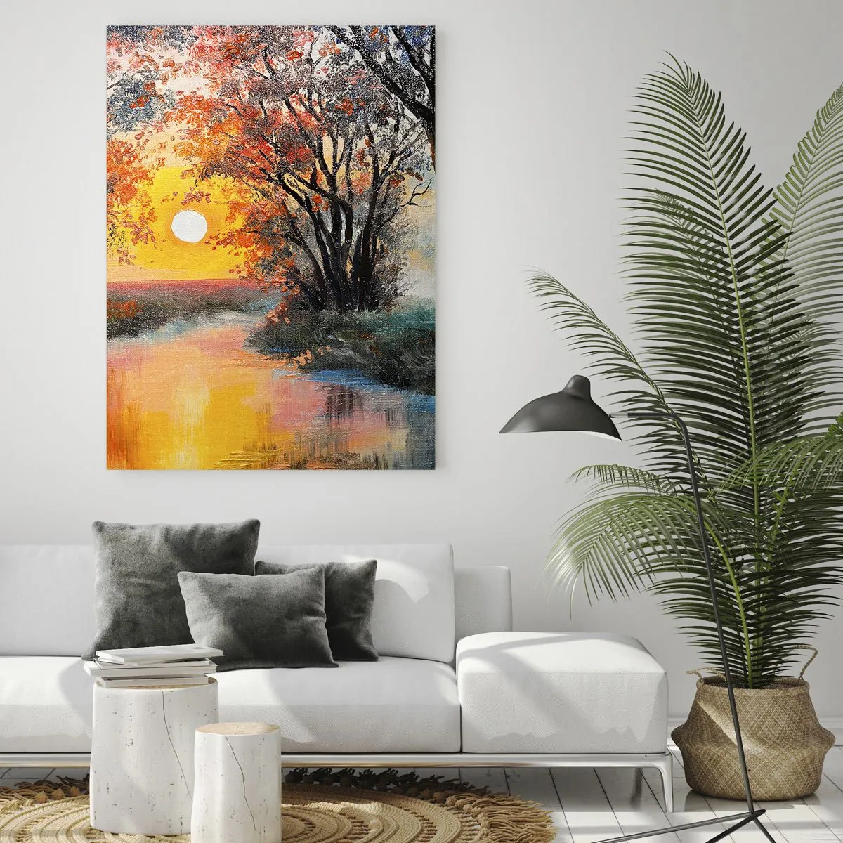 Quadro em vidro - Vibrações de outono - 50x70 cm