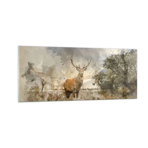 Quadro em vidro - Dignidade - força - dignidade - 100x40 cm