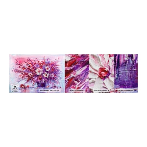 Amostra de papel de parede Premium Canvas - Inocência e paixão  - Flores, Buquê de flores, Jardim - 100x30 cm