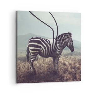 Quadro em tela - Atenção! Falha - 50x50 cm
