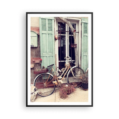 Pôster com moldura preta - Viva a província - 70x100 cm