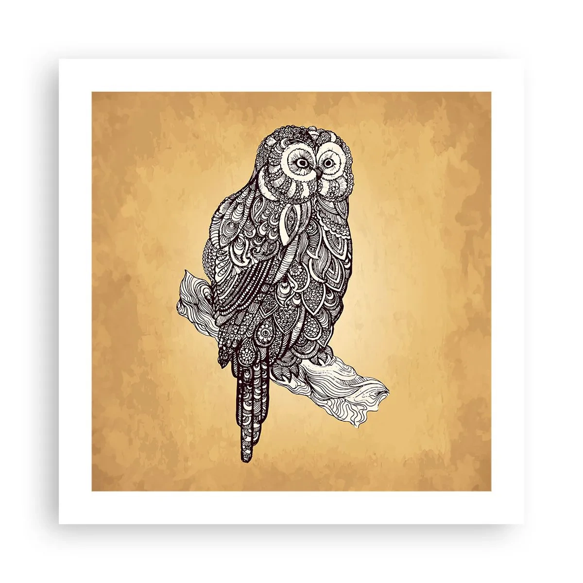 Pôster - Ornamentos intrincados de sabedoria - 50x50 cm
