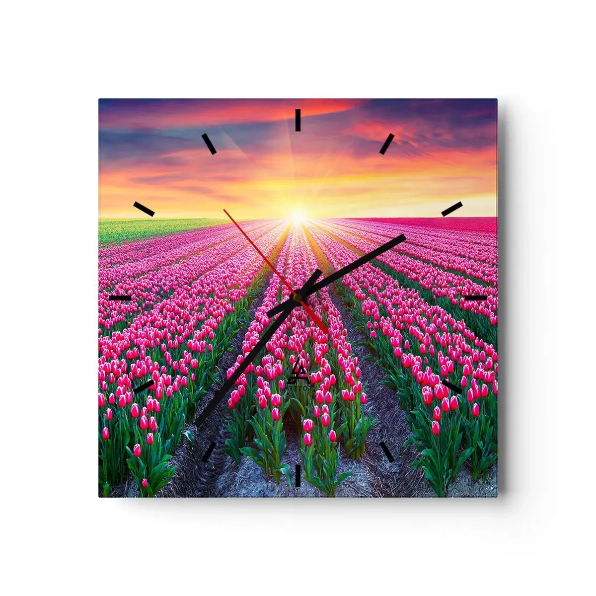 Relógio de parede - Relógio em vidro - Quinta da Beleza - 40x40 cm