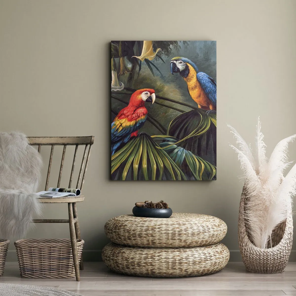 Quadro em tela - Romantismo nos trópicos - 50x70 cm
