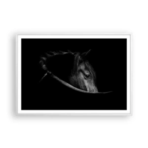 Pôster em moldura branca - Príncipe Negro - 100x70 cm