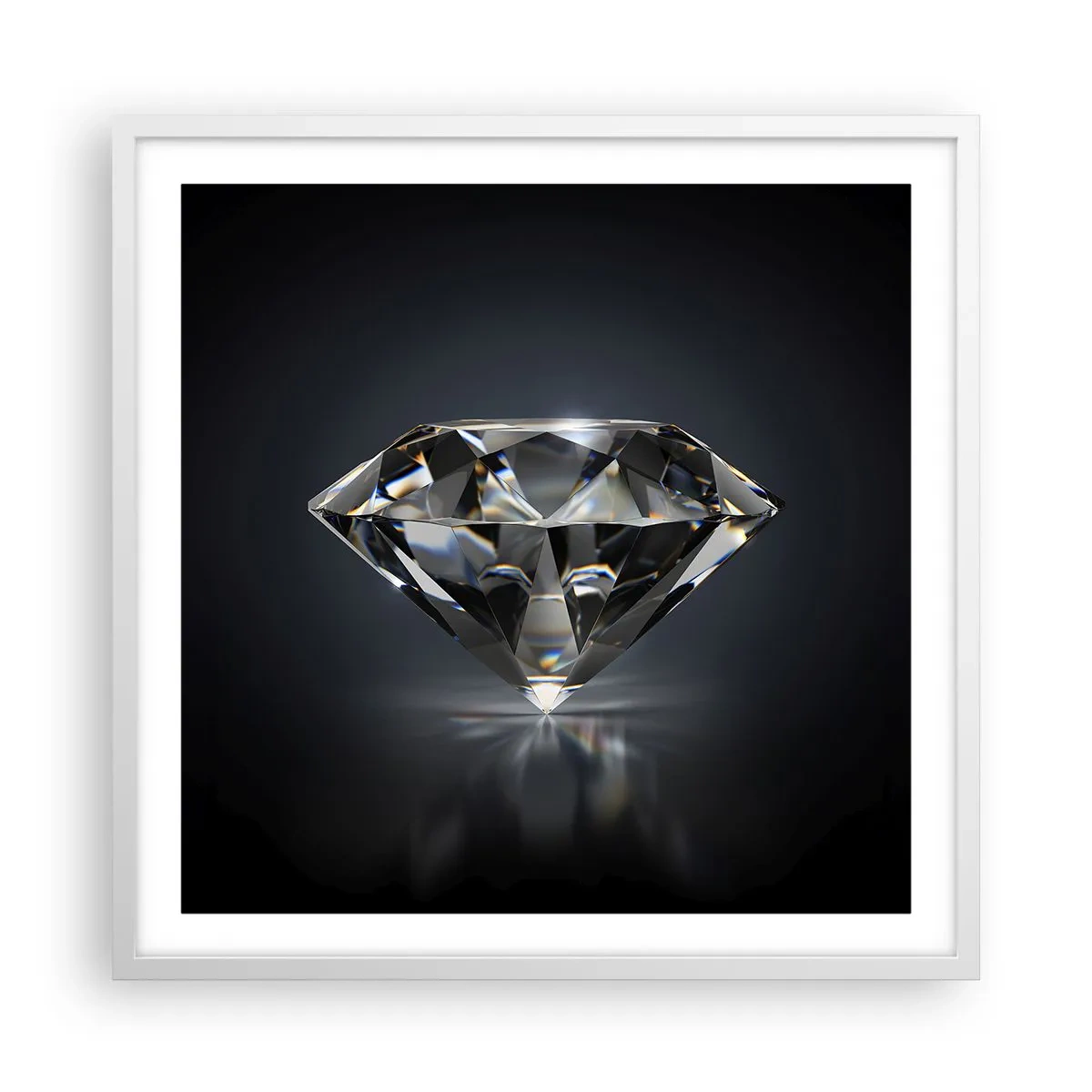 Pôster em moldura branca - Best girls friend - 60x60 cm