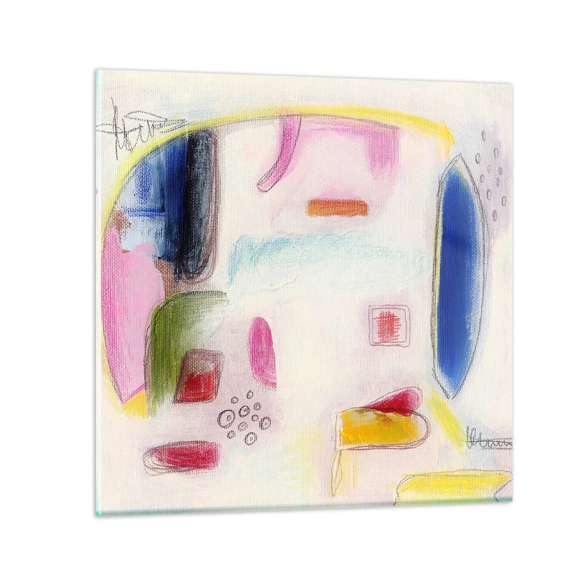 Quadro em vidro - Mais convexo do que côncavo ou plano - 30x30 cm