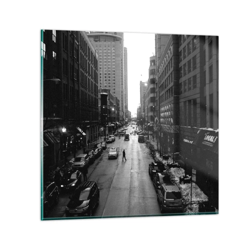 Quadro em vidro - Outro dia como todos os dias - 70x70 cm