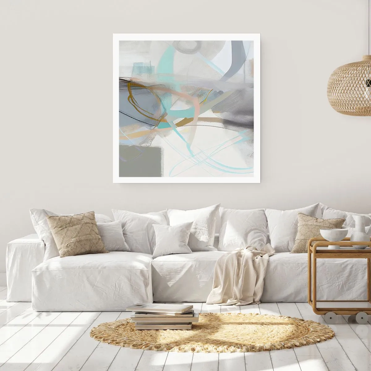 Pôster - Abstração enevoada - 50x50 cm