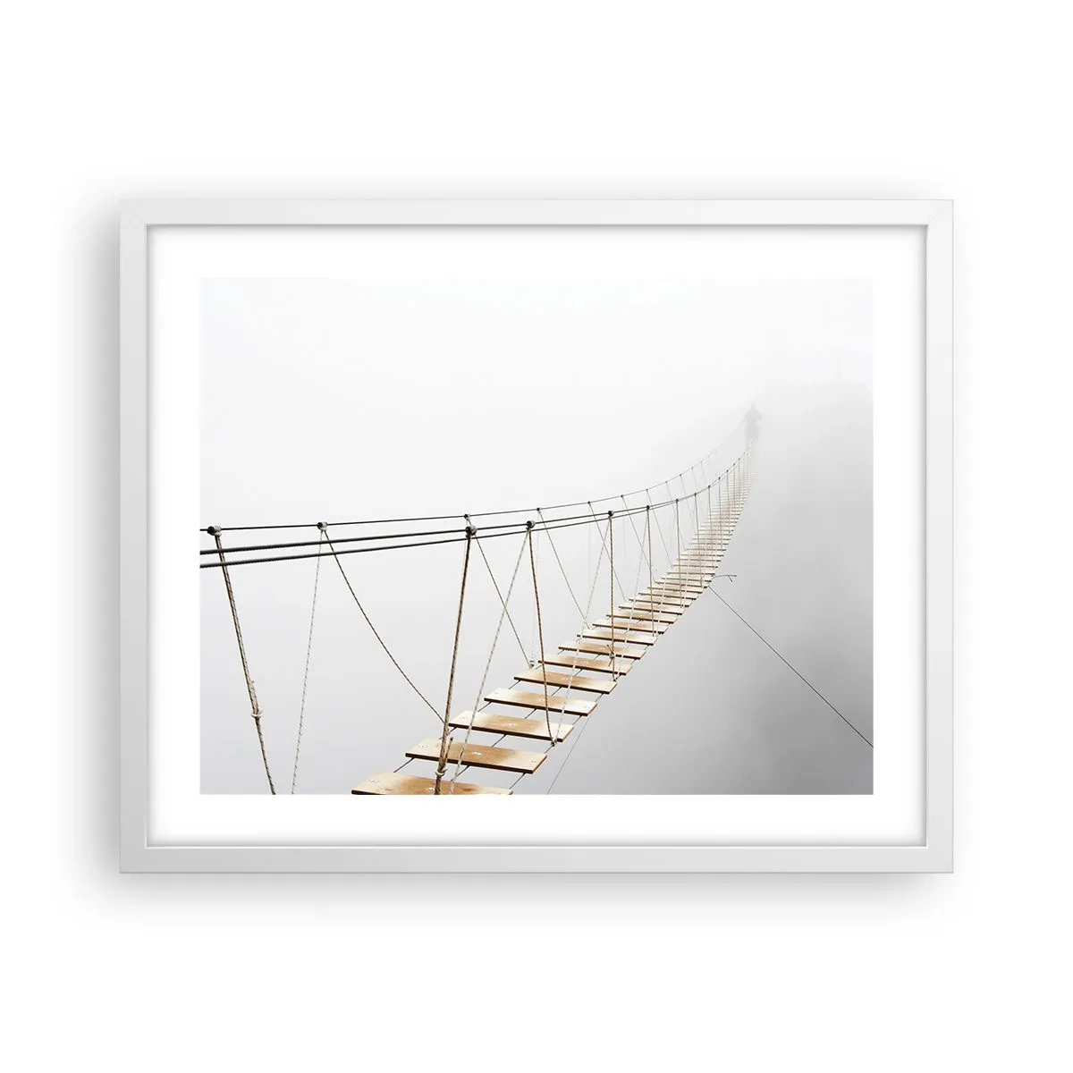 Pôster em moldura branca - Para onde levará? - 50x40 cm